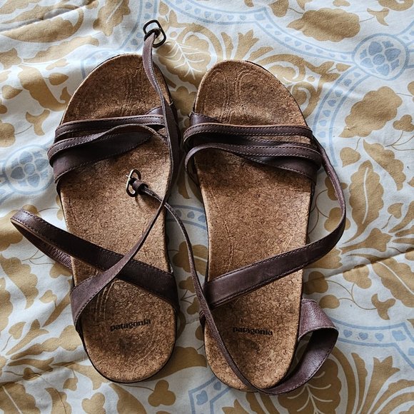 Patagonia Shoes - Patagonia Leather Corkbed Wrap Sandals